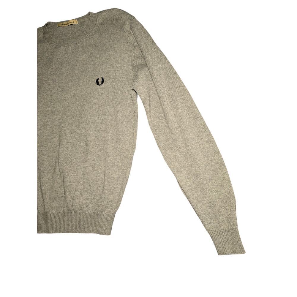 Fred Perry x Journal Standard Crewneck Knit Sweater Gray Men’s Size Medium - Picture 5 of 13
